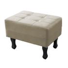 Puff Baqueta Para Sala Quarto Bella Suede Confortavel Decorativa Diversas Cores - JBF Poltronas e Cia