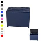 Puff Baú Retangular Pufe Conforto Apoio Guarda Objetos brinquedos