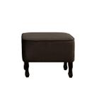 Puff Decorativo Banqueta Retangular Para Sala de Estar Teles Pés de Madeira Tecido Suede Diversas Cores - Maitê Moda Casa