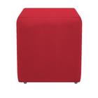 Puff Decorativo Dado Suede Vermelho - KDAcanto Móveis