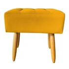 Puff Decorativo New Retangular Amarelo - JYLCROM STORE