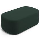 Puff Decorativo Orgânico Para Living Quarto 100cm Doha W01 Suede Verde Musgo - Lyam Decor