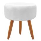 Puff Decorativo Para Sala de Estar Redondo Classic Suede Diversas Cores - Maitê Moda Casa