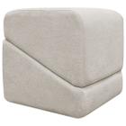 Puff Decorativo Para Sala Sense Boucle Persa Bege - Clique & Decore