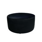 Puff Gigante Bali Multiuso Decorativo 40x80 Cm Veludo Preto