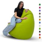 Puff Pera Gigante Cheio Grande Para Eventos Escritório Descanso Almofadão Material Sintético Casa