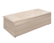 Puff Recamier Estofado De Cama Para Quarto Com Bau Que Vira Cama De Casal Super Confortavel