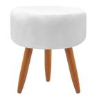 Puff Redondo Classic Para Sala Quarto Suede