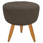 Puff Redondo Decorativo Para Sala De Estar Quarto Maitê Suede Diversas Cores - Maitê Moda Casa