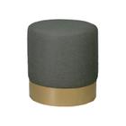 Puff Redondo Metal Dourado Biér Agarb Decor