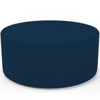 Puff Redondo Orgânico para Living 90cm Lola W01 Suede Azul Marinho - Lyam Decor