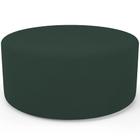 Puff Redondo Orgânico para Living 90cm Lola W01 Suede Verde Musgo - Lyam Decor