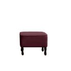 Puff Teles Decorativo Sala De Estar Suede Marsala - Maitê Moda Casa