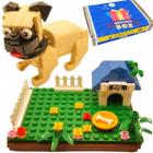 Pug Pet Cachorro Melhor Brinquedo Casa Blocos Montar Letsgo