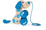 Pull Toy Hape Walk-A-Long Puppy Wooden Push Pull Blue