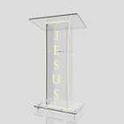 Púlpito Bonito Resistente Com Led Gravação Igreja E Empresas