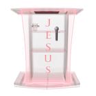 Púlpito Bonito Resistente com Led, Gravação Igreja e Empresas