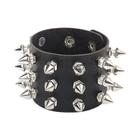 Pulseira Ajustável Unissex de Couro PU - Estilo Punk Gótico com Fivela de Rebite