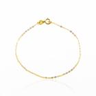 Pulseira Americana Ouro 18k infantil 13cm 15042-13