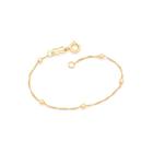 Pulseira banhado ouro 3x 24k 18k e 22k feminina infantil para bebe rommanel cingapura bolas 551202