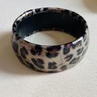 Pulseira Bracelete de Argola Estampado Animal Print