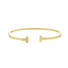 Pulseira Bracelete Feminina De Ouro 18k Modelo Prego