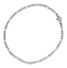 Pulseira Bracelete Masculina Aço Inox Prata 3x1 Fina