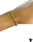 Pulseira Cadeado 5mm - Banhada a ouro 18k