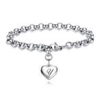 Pulseira Charm TONY & SANDY Initial Heart Bracelet para meni