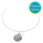 Pulseira com pingente girassol de frente pra luz - prata 925 - jromero artigos