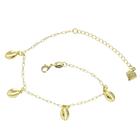 Pulseira Com Pingentes De Búzios PRI Style Folheada A Ouro 18K Antialérgica