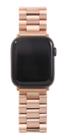 Pulseira Compatível Apple Watch 44mm Tri Elos Dourado Rosê