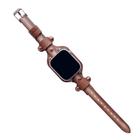 Pulseira Couro Bracelete Fina Compatível com Apple Watch