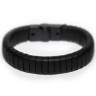 Pulseira Couro Masculina - Black Edition