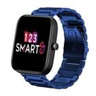 Pulseira de Aço Inoxidável compatível com Bip 3 A2172 / Bip / Bip Lite / Bip U - Azul