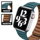 Pulseira de Couro Loop Imã para Apple Watch 42/44/45mm