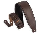 Pulseira de guitarra Levy's Leathers Amped Leather Series Dark Brown