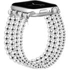 Pulseira de miçangas para Apple Watch JR.DM Silver Feminina 40-46 mm