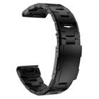 Pulseira de relógio Abanen Titanium para Garmin Fenix 7/6/5 47mm preta