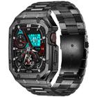 Pulseira de Relógio BAITEYOU em Aço Inoxidável para Apple Watch 45mm