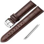 Pulseira de relógio iStrap Alligator Grain Calfskin 18 mm marrom