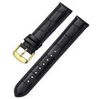 Pulseira de relógio iStrap Alligator Grain Calfskin 21 mm preta marrom