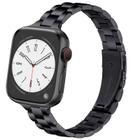 Pulseira de relógio Lenrao compatível com aço inoxidável preto Apple 40mm