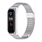 Pulseira de reposição MIJOBS para Amazfit Band 5 Metal Milan Silver