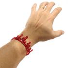 Pulseira de Sangue Vermelho Acessório de Fantasia Halloween