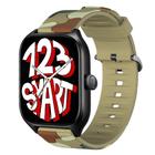 Pulseira de Silicone Camuflada compatível com GTS 4 A2168 / GTS4 Mini A2176 - Caqui