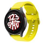 Pulseira de Silicone com Fecho Colorido para Galaxy Watch 5 Watch5 Pro 40mm 44mm 45mm - Amarelo