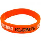 Pulseira de Silicone Dr Peanut - Cor: Laranja