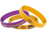 Pulseira de Silicone Maccabi Art - Los Angeles Lakers 3 Unidades