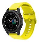 Pulseira de Silicone Para Smartwatch Galaxy Watch 4/ Galaxy Watch4 Classic - Amarelo